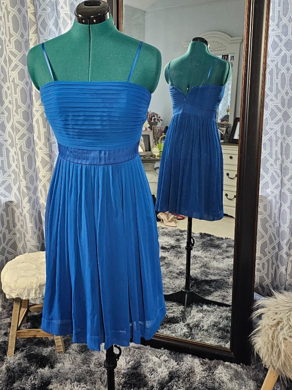 Max & Cleo Royal Blue Cocktail Dress, Size 4